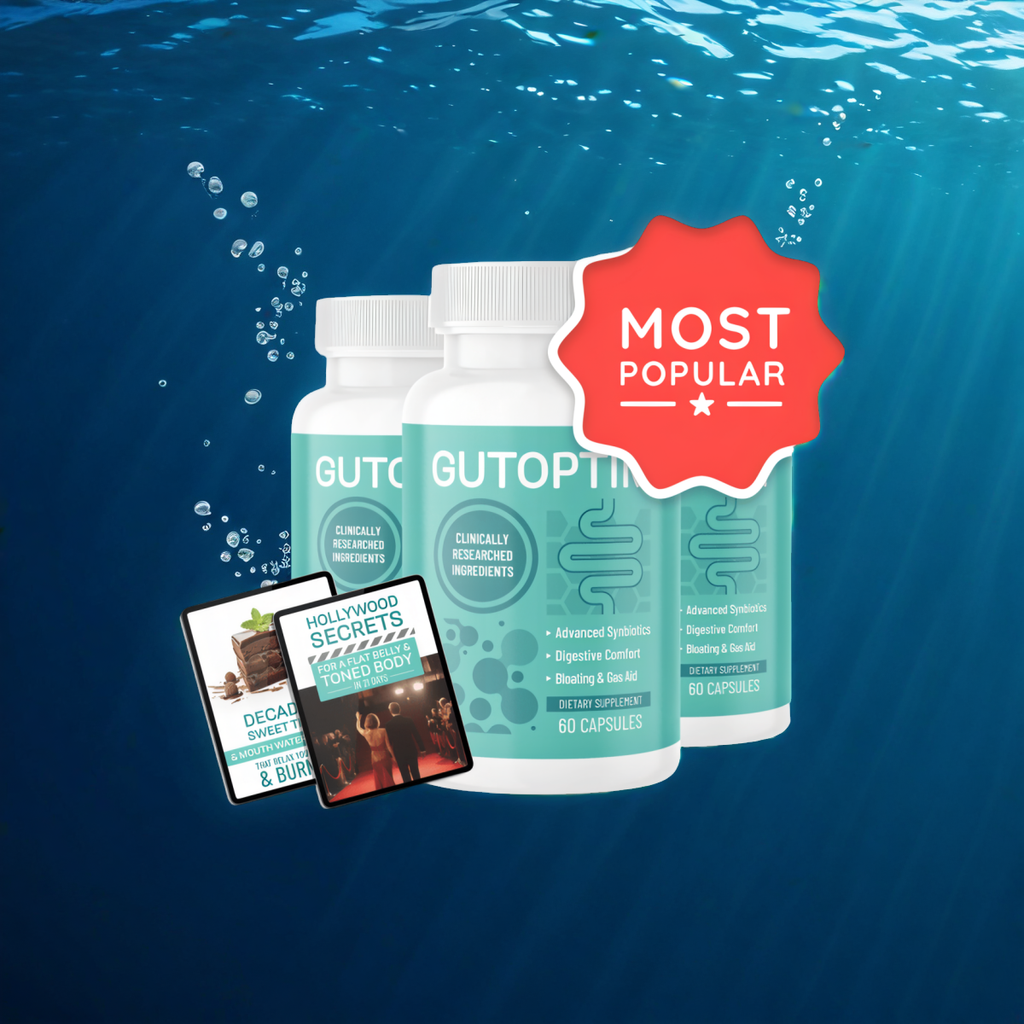 GutOptim - 3 Bottles + 2  Ebooks